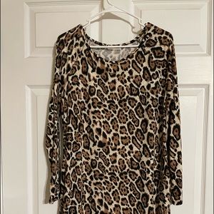 Leopard print dress.